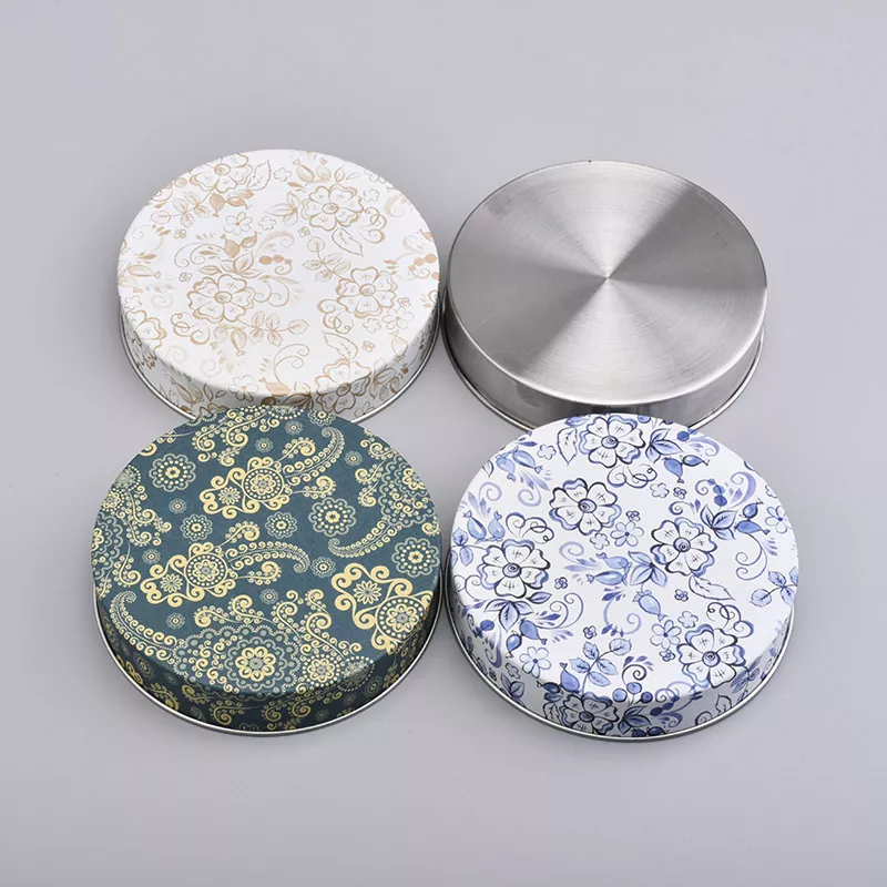 ကိုယ်ပိုင်ပုံနှိပ် Print Tin ဖယောင်းတိုင်အိုး lid