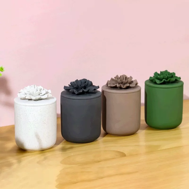 ကယ်ဆယ်ရေးပွင့်ချပ်ကြွေထည်ဖယောင်းတိုင်